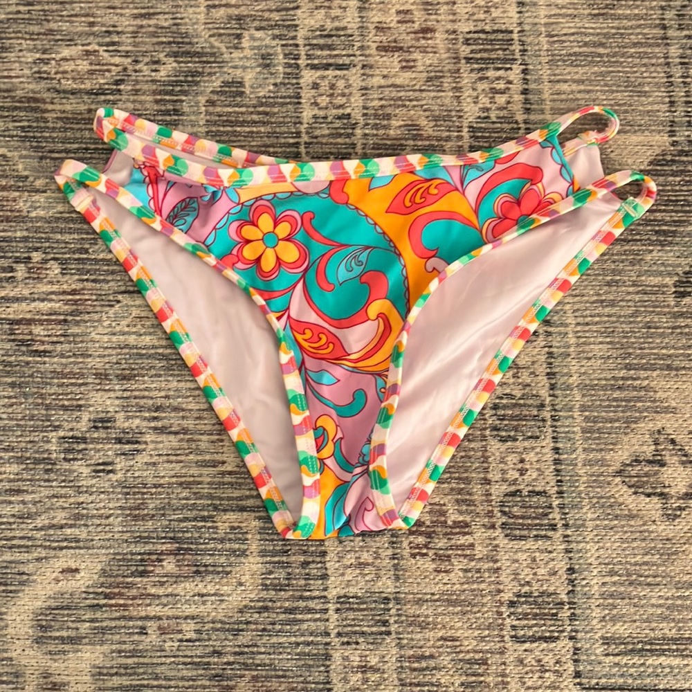 Colorful Floral Bikini Bottoms